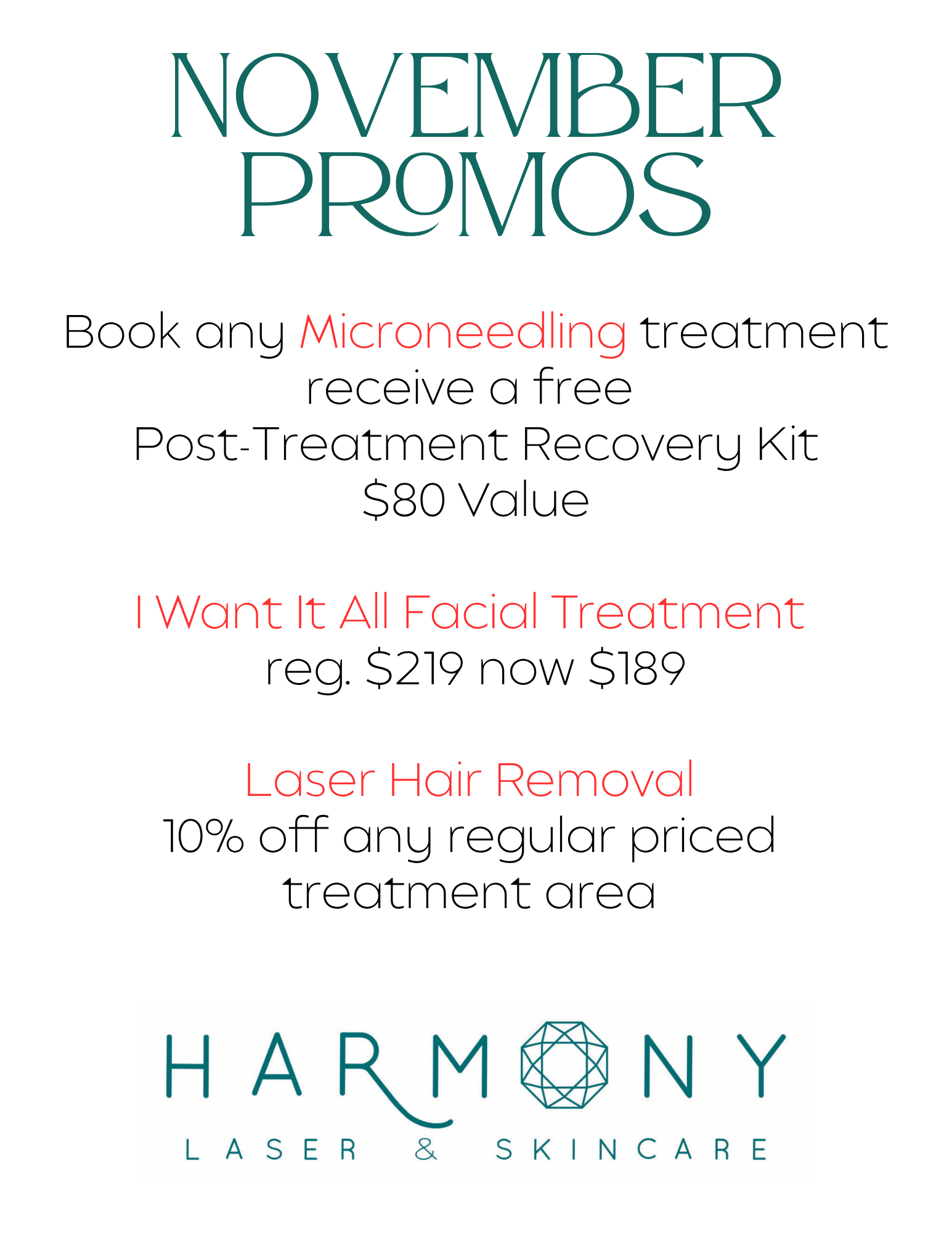 November Promo for Website November Promo for Website